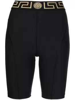 Versace шорты с логотипом, черный
