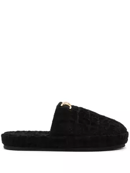 Versace слиперы Icon с декором Medusa, черный