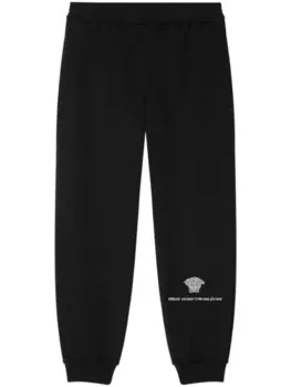 Versace спортивные брюки Medusa Milano, черный