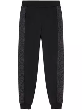 Versace спортивные брюки с лампасами, черный