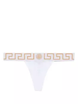 Versace стринги Greca Border, белый
