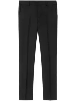 Versace строгие брюки средней посадки, черный