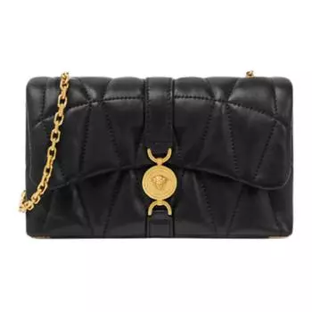 VERSACE Сумка через плечо FANSIZHE из овчины, обычная женская, черная