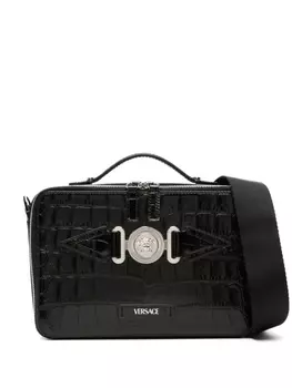 Versace сумка-мессенджер Medusa Biggie, черный