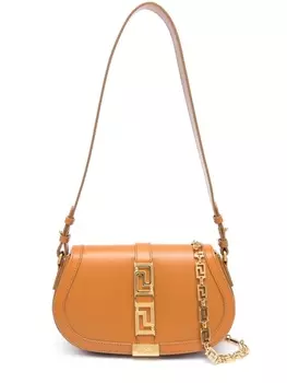 Сумка на плечо Versace Greca Goddess, коричневый