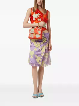 Versace сумка на плечо Kleio с вышивкой, оранжевый