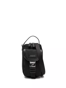 Versace сумка на плечо с принтом Barocco, черный