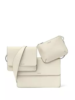 Versace сумка на плечо со съемным клатчем, нейтральный цвет