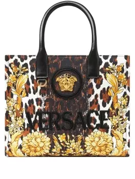 Versace сумка-шоппер Wild Barocco, коричневый