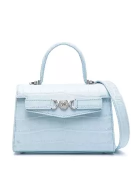 Versace сумка-тоут Medusa '95 с тиснением под кожу крокодила, синий