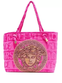 Versace сумка-тоут с декором Medusa, розовый