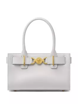 Сумка-тоут Versace с пряжкой Medusa, серый