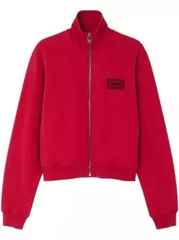 Versace толстовка на молнии с логотипом 90s Vintage Logo, красный