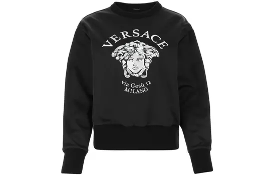 VERSACE Толстовка женская черная