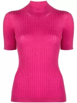 Versace топ из вирджинской шерсти, розовый