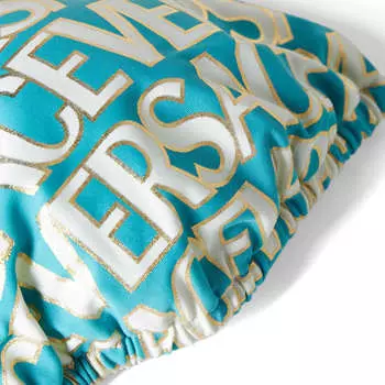 Versace Треугольный бикини-топ со сплошным логотипом, мультиколор