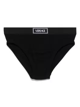 Versace трусы-брифы 90s Vintage Logo, черный