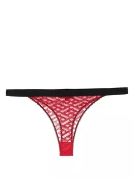 Versace трусы-брифы с принтом La Greca, красный