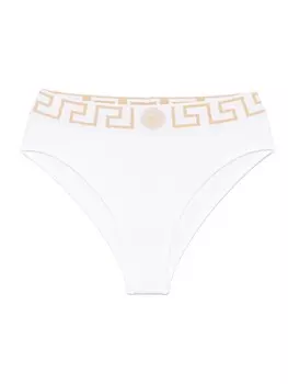 Versace трусы-брифы с узором Greca, белый