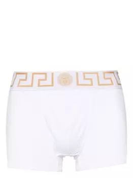 Versace трусы-брифы с узором Greca, белый