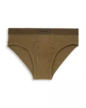 Versace Трусы-комбинации в рубчик, зеленый