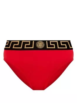 Versace трусы с логотипом на поясе, красный