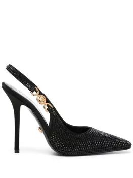 Versace туфли Medusa '95 с ремешком на пятке, черный