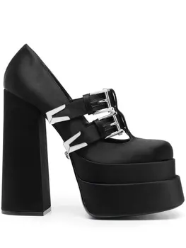 Versace туфли на платформе, черный