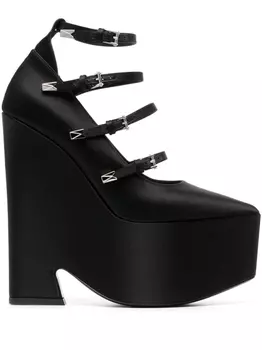 Versace туфли Tempest на платформе, черный