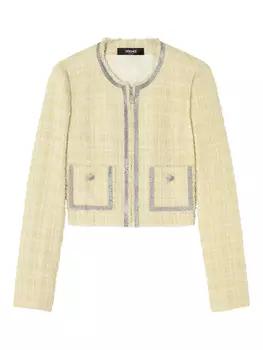 Versace твидовый пиджак, нейтральный