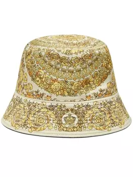 Versace твиловая панама с принтом Barocco, желтый