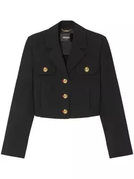 Versace укороченная куртка Uniform, черный