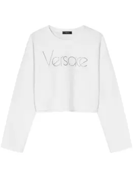 Versace укороченная толстовка 1978 Re-Edition Logo, белый