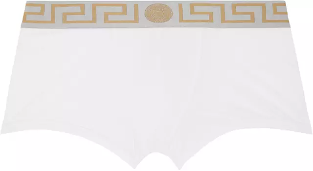 Versace Underwear Белые боксеры Greca