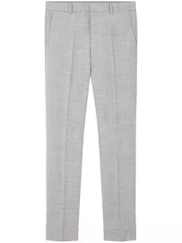 Versace узкие брюки строгого кроя, серый