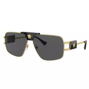 Versace VE 2251 100287 63 мм унисекс квадратные солнцезащитные очки, золотой/черный