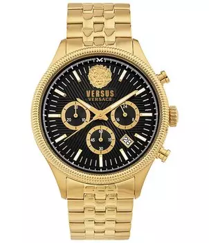 Versace Versus Versace Мужские часы Colonne Chronograph с золотым браслетом из нержавеющей стали, золотой