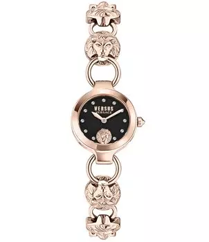 Versace Versus Versace Женские аналоговые часы Broadwood Petite из нержавеющей стали с браслетом из розового золота, розовый