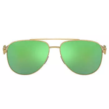 Versace VK 2002 10023R Детские солнцезащитные очки-авиаторы 52 мм, золото