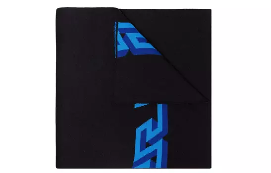 VERSACE Вязаный шарф унисекс черный