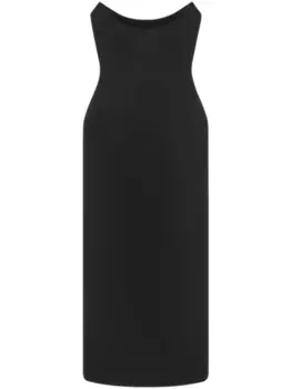 Versace вечернее платье с бюстье, черный