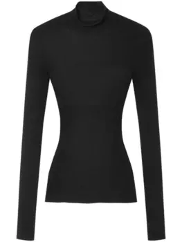 Versace вязаный топ с Медузой, черный