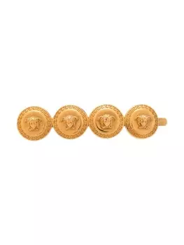 Versace заколка для волос Tribute с декором Medusa, металлик