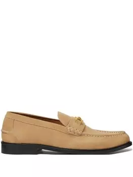 Versace замшевые лоферы, коричневый
