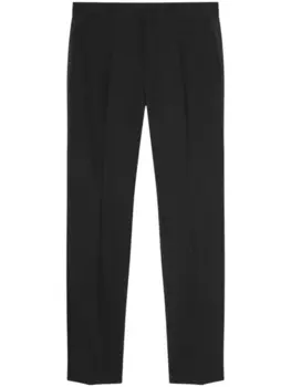 Versace зауженные брюки чинос с логотипом, черный