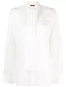 Versace жаккардовая блузка, белый