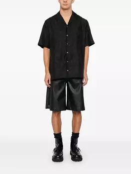 Versace жаккардовая рубашка Barocco, черный