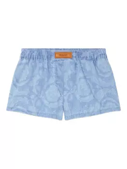 Versace жаккардовые боксеры Barocco, синий