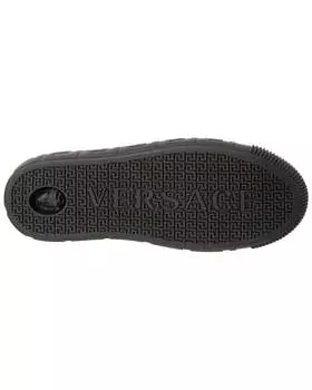 Versace Жаккардовые высокие кеды с принтом Barocco, черный