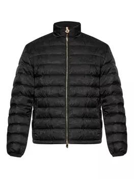 Versace Жаккардовый пуховик Barocco, черный